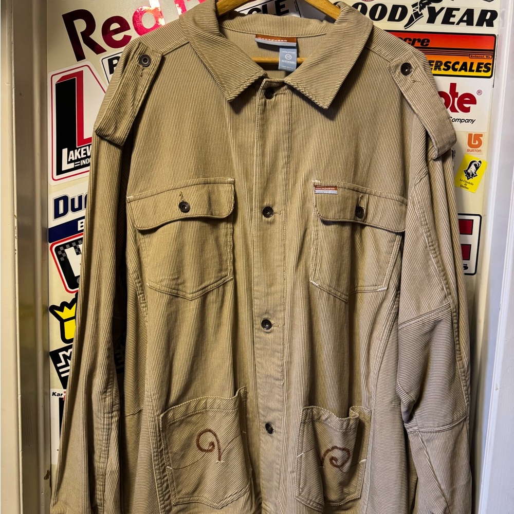 Rocawear Tan Corduroy Military Field Jacket
